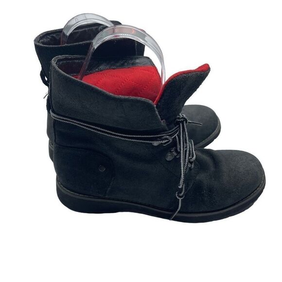 The North Face Women's Combat Winter Boots Lace Up Suede Black Size 6.5 - Picture 7 of 16